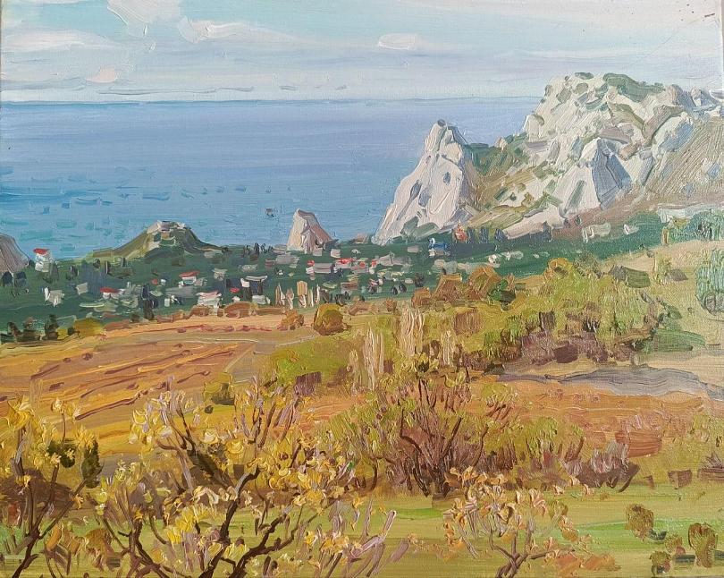  Крым. Осень в Симеиз. Вид на гору Кошка