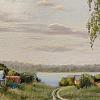 Деревня на берегу реки