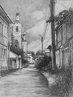 Плёс. Дорога в торговой площади