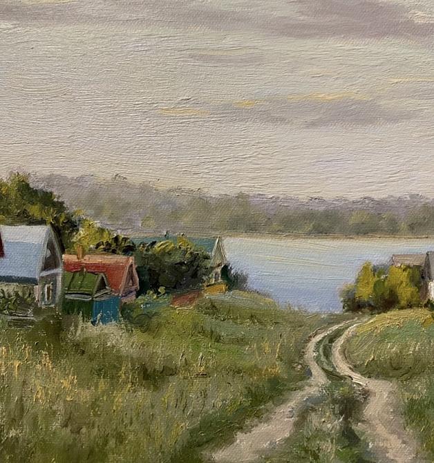 Деревня на берегу реки