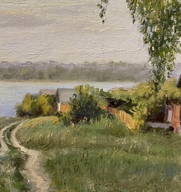 Деревня на берегу реки