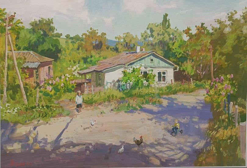  Крым. Весна. Улица в П. Соколином