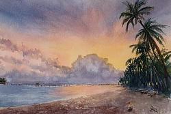 Острова. Вечер.