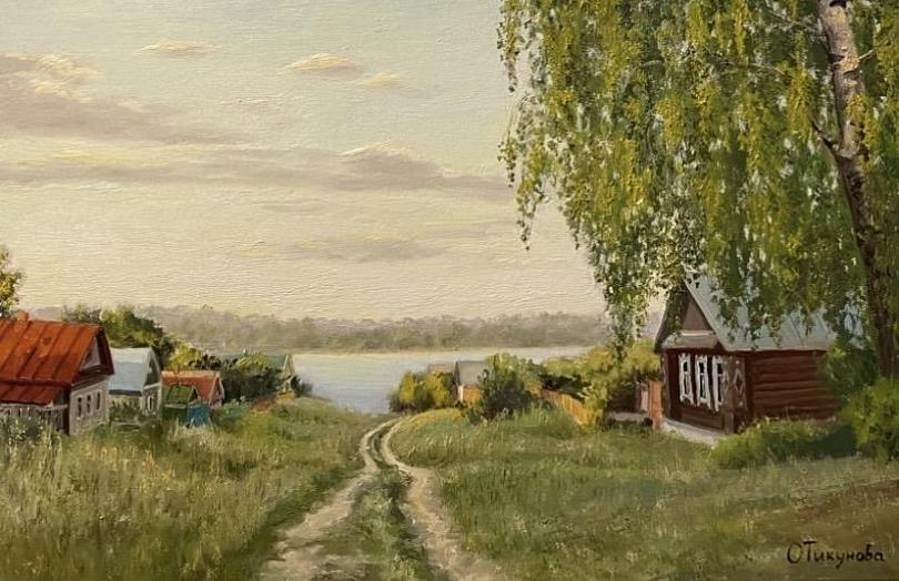 Деревня на берегу реки