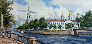Вид на Николо-Богоявленский морской собор