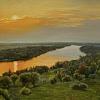 Золотая заря перед дождем