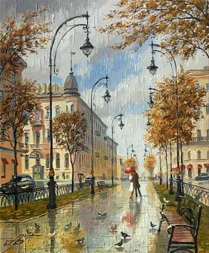  Встреча у Чернышевской в Солнечный день. Петербург. 