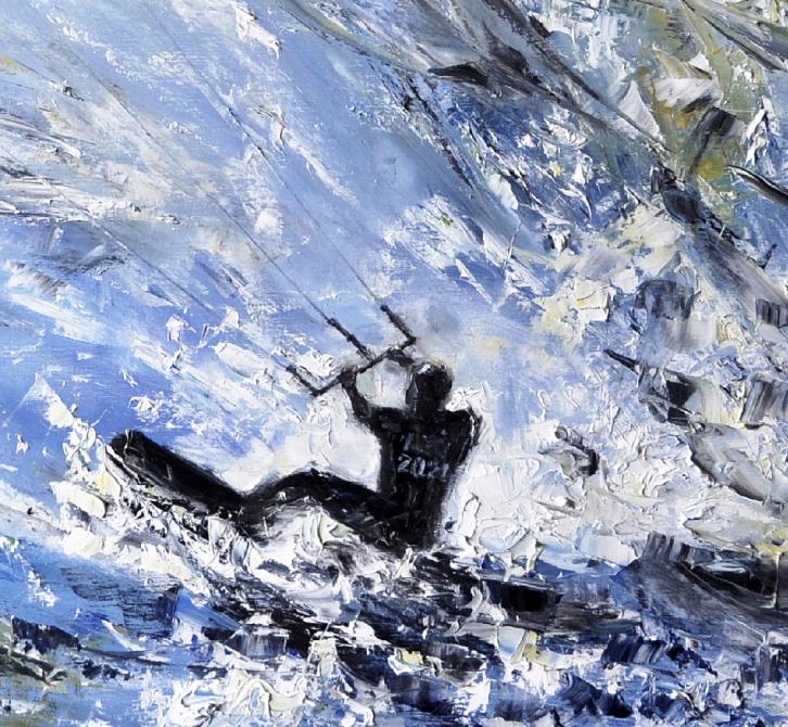 Кайтсерфинг морской  пейзаж 