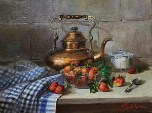 С клубникой и медным чайником 