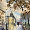 Предзакатный свет. Двое. Петербург. 